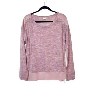 NWT Poetry Baby Alpaca Sweater Pullover Silk Details Lightweight Lilac US 12